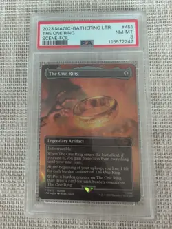 THE ONE RING #451 MTG LOTR SCENE-FOIL PSA 8 - Image 1