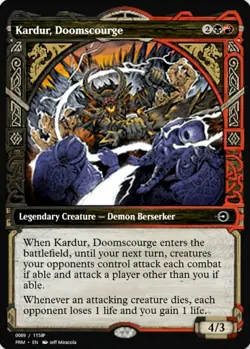 X 1 Kardur Doomscourge SHOWCASE NM-M Kaldheim 324 MTG Magic the Gathering - Image 1
