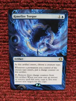 Rimefire Torque MTG Lorwyn Eclipsed Hand Painted Borderless Extended Altered Art - Image 2
