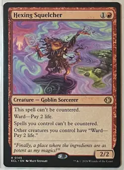 MTG Magic Hexing Squelcher Lorwyn Eclipsed Rare #0145 - Image 1