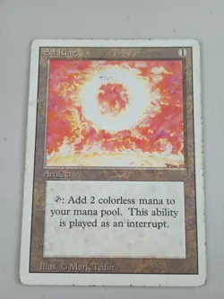 MAGIC THE GATHERING SOL RING REVISED EDITION Regular MTG ENGLISH - Image 1