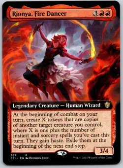 Rionya, Fire Dancer (Extended Art) R Commander 2021 382 NM - Image 1