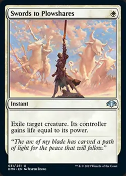 1 x Swords to Plowshares - Foil - Dominaria Remastered - NM-Mint - MTG - Image 1