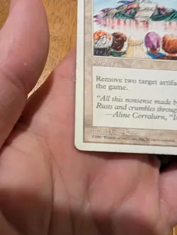 Dust to Dust Magic The Gathering 1997 Sorcery White Doug Keith MTG VI - Image 4