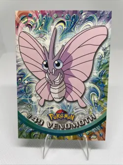 Venomoth - Pokemon - #49 - Topps - TV Animation Edition - Image 1