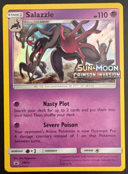 Pokemon Salazzle Stamp Holo Blackstar Promo SM73 NM/LP - Image 1