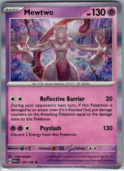 Mewtwo 150/165 Holo SV: Scarlet & Violet 151 - Pokemon Card - NM - Image 1