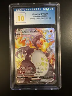 Pokemon Charizard VMAX Shining Fates Full Art #SV107 CGC 10 Pristine - Image 1