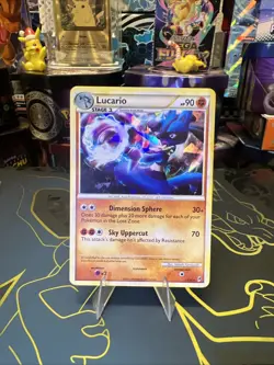 Pokemon TCG Lucario Call of Legends 14/95 Cracked Ice Holo Exclusive Rare 2011 - Image 1