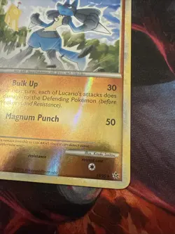 Pokemon TCG Lucario 19/95 Unleashed HGSS Reverse Holo Rare - Image 4