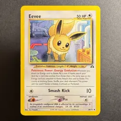 Eevee - 38/75 - Neo Discovery - Pokemon - Uncommon - Damaged - Image 1