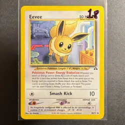 Eevee - 38/75 - Neo Discovery - Pokemon - Uncommon - Damaged - Image 3