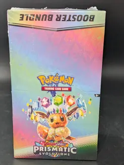 Pokemon SV8.5 Prismatic Evolutions Factory Sealed Booster Bundle Display Case - Image 1