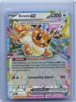 2025 Pokemon SV Prismatic Evolutions PRE EN Eevee ex Promos #075/131 NM - Image 1