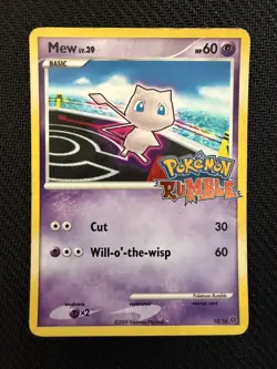 2009 Pokemon Rumble TCG Mew 10/16 MP - Image 1