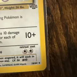 Pokemon TCG Wigglytuff 16/64 Jungle Holo Foil Rare 1st Edition WOTC 1999 Classic - Image 5