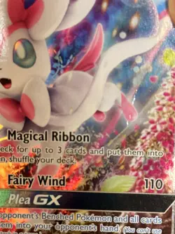 Pokemon TCG Sylveon GX 92a/145 Promo Guardians Rising Sun and Moon HP-DMG - Image 2