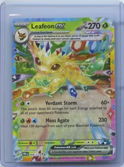 2025 Pokemon SV Prismatic Evolutions PRE EN Leafeon ex #006/131 NM - Image 1