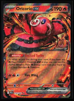 Pokemon TCG: Oricorio ex Double Rare - Phantasmal Flames - #018/094 - Image 1
