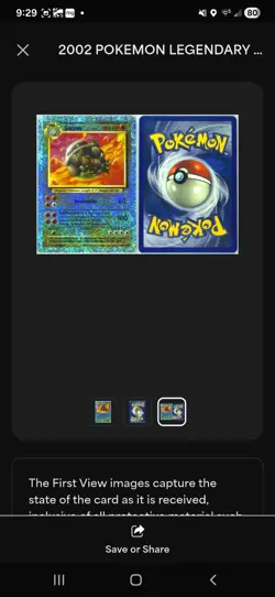 Pokemon 2002 Golem Legendary Collection Reverse Holo Rare PSA 8 - Image 3