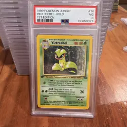 1999 POKEMON JUNGLE #14 VICTREEBEL-HOLO 1ST EDITION PSA 3 - Image 1