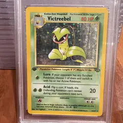 1999 POKEMON JUNGLE #14 VICTREEBEL-HOLO 1ST EDITION PSA 3 - Image 2