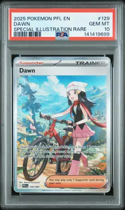 9699 Dawn 2025 Pokemon Phantasmal Flames #129 SIR PSA 10 - Image 1