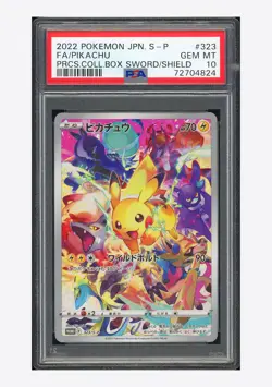 Pokemon PSA 10 Pikachu Promo 2022 323/S-P Japanese - Image 1