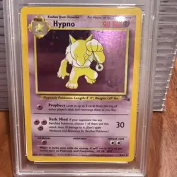 1999 Pokemon Fossil Hypno HOLO Psa 3 - Image 2