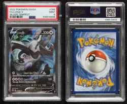 Lugia V Ultra Rare Pokemon Sword & Shield Silver Tempest PSA 9 MINT - Image 3