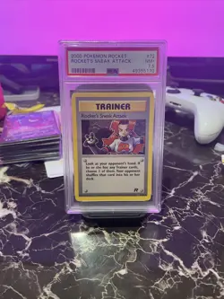 Pokemon Rockets Sneak Attack Non-Holo Rare #72 PSA 7.5 - Image 1