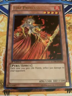 Yugioh Fire Princess - LCYW-EN161 1st Edition NM - Image 1