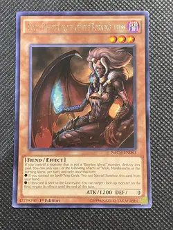 YuGiOh! - Alich, Malebranche of the Burning Abyss NECH-EN083 Rare 1st Edition NM - Image 1