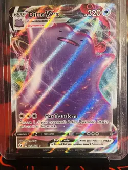 Pokemon TCG Ditto VMAX Shining Fates Holo Ultra Rare Card 051/072 - Image 1