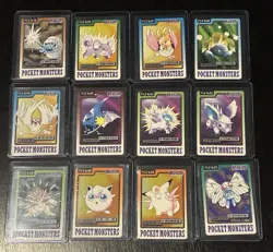 1997 Pokemon 12 Card LOT Carddass Japanese BANDAI Nintendo - Image 1