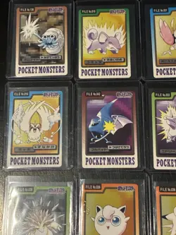 1997 Pokemon 12 Card LOT Carddass Japanese BANDAI Nintendo - Image 3