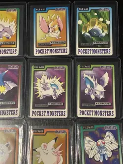 1997 Pokemon 12 Card LOT Carddass Japanese BANDAI Nintendo - Image 4