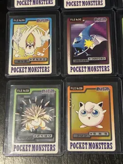 1997 Pokemon 12 Card LOT Carddass Japanese BANDAI Nintendo - Image 5
