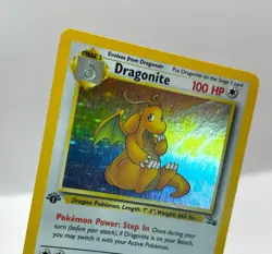Pokemon Card - 4/62 Dragonite 1st Edition Near Mint/LP+ Holo Fossil - Image 4