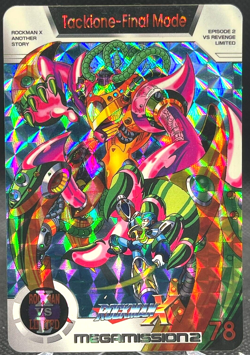 1994 Mega Man X mega mission2 Prism card Rockman CAPCOM HOLO japan - Image 1