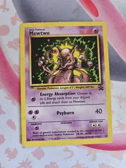 Pokemon TCG Mewtwo 14 Black Star Promo Card - Image 1
