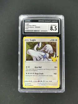 Lugia 022/025 Celebrations Holo Rare CGC 8.5 Pokemon Card 2021 English - Image 1