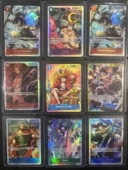 One Piece TCG CARD - 9 Card LOT Monkey D Luffy One Piece Promo - Shanks - Image 1