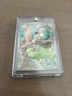 Pokemon Meowth 106/094 Me02: Phantasmal Flames Holo Illustration Rare TCG Card - Image 1