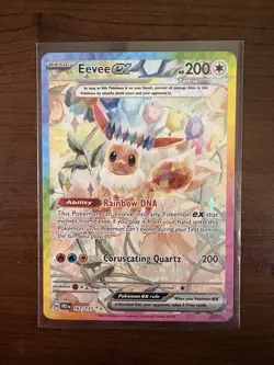 Pokemon Eevee ex Special Illustration Rare Holo Card 167/131 - Image 1