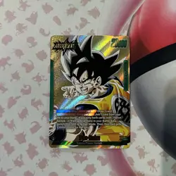 Son Goku SB02-033 Gold Leader Manga Booster 02 Dragon Ball Card English - Image 1