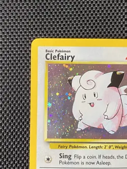 2001 Base Set Clefairy Holo #6/130 Rare WOTC Pokemon Card TCG - Image 2