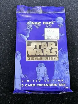 Star Wars CCG Decipher A New Hope Revised Edition 9-Card Booster Pack Sealed - Image 1