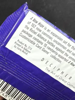 Star Wars CCG Decipher A New Hope Revised Edition 9-Card Booster Pack Sealed - Image 3