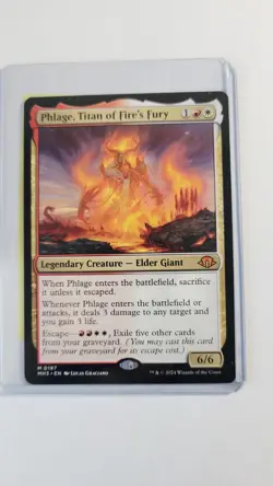 Phlage, Titan of Fire's Fury Modern Horizons 3 MH3 197 Mint NM Unplayed English - Image 1